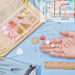 Набор для самостоятельного изготовления подвесных сережек из натуральных ракушек&nbsp;DIY-SC0025-80