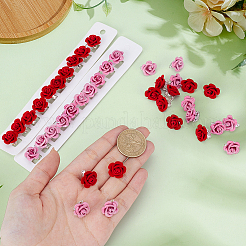 40 шт. 2-цветная пластиковая заколка для волос для укладки волос для женщин и девочек&nbsp;OHAR-MA0001-01