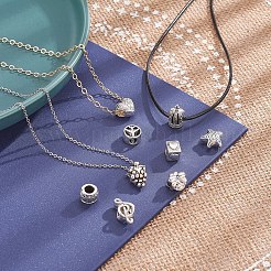 50шт 50 стиля европейские бусины из сплава в тибетском стиле TIBE-YW0001-21