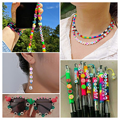 500шт 5 стильные начальные акриловые бусины OACR-TA0001-27