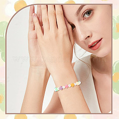 100 шт. 10-х цветные синтетические коралловые бусины CORA-SC0001-06