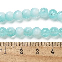Fili di perline di vetro crepla&nbsp;GLAA-U001-6mm-02