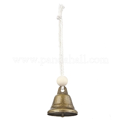 3 pièce de décorations suspendues en forme de cloche en fer&nbsp;HJEW-JM02174