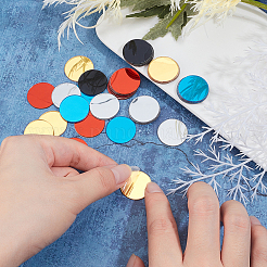 100 miroir rond plat en acrylique 5 couleurs pour décoration murale&nbsp;DIY-GA0002-12