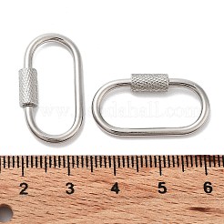 Подвески-карабинчики с винтовым замком из нержавеющей стали 304 STAS-K192-01P