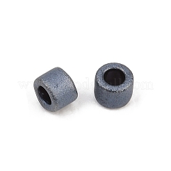 MIYUKIデリカビーズ  シリンダー  日本製シードビーズ  11/0  （db0301)マットガンメタル  1.3x1.6mm  穴：0.8mm  約2000個/10g&nbsp;X-SEED-J020-DB0301