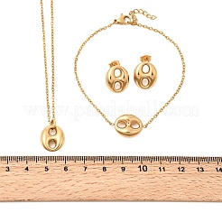 Овальные подвески&nbsp;SJEW-P008-02G