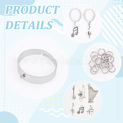 Набор для самостоятельного изготовления колец на музыкальную тему&nbsp;DIY-UN0004-85