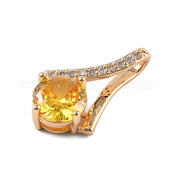 Латунные микро проложить кубического циркония подвески&nbsp;X-KK-E795-22KCG-01