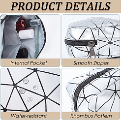2 шт. 2 стиля косметички из искусственной кожи на молнии&nbsp;AJEW-CN0003-42B