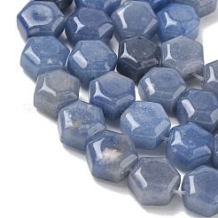 Natürliche blaue Aventurin (gefärbt und erhitzt) Perlenstränge&nbsp;G-G463-A03-10x11mm