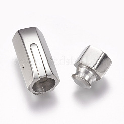 変色しにくい304ステンレススチール製バヨネット留め具  ステンレス鋼色  32x12mm  穴：9mm&nbsp;STAS-O114-044D-P