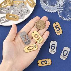10 pendentif en acier inoxydable 304&nbsp;STAS-FS0002-17P