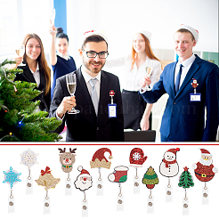 Bobines d'insigne de thème de noël&nbsp;AJEW-PH01542