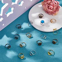 80 шт. 5-х цветные железные регулируемые кольца&nbsp;IFIN-HS0001-01B