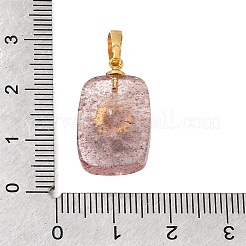 Natürliche Erdbeer-Quarz-Anhänger&nbsp;G-T151-02G