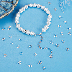 20 шт. 925 пружинные кольцевые застежки из стерлингового серебра STER-BBC0001-48