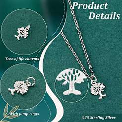 6 шт. 925 подвески из стерлингового серебра&nbsp;STER-PH0002-41