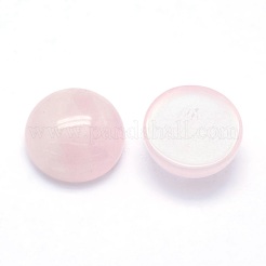 Natürlichen Rosenquarz Cabochon&nbsp;G-P393-R20-8MM