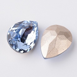 Facettierte Tropfen k9 Glas Strass Cabochons&nbsp;RGLA-I001-14x10mm-009