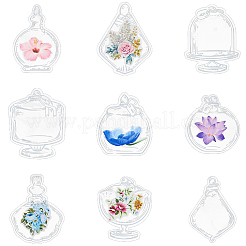 Набор наклеек из бумаги с изображением цветка мультфильма&nbsp;DIY-SC0031-01