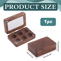 Деревянные акварельные краски банки коробка&nbsp;AJEW-WH0542-84B