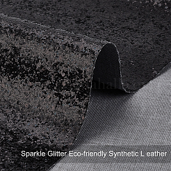 Ткань из искусственной кожи с пайетками DIY-WH0221-27A
