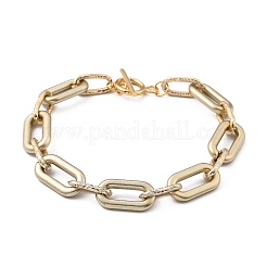 Наборы браслетов-цепочек из пластика и алюминия ccb BJEW-JB05432