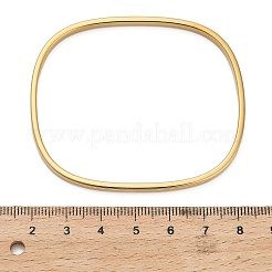 Женские прямоугольные браслеты из нержавеющей стали 304 с кристаллами и стразами&nbsp;BJEW-A150-03G