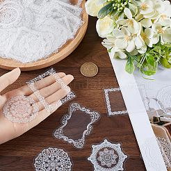 6 сумка 2 стиля водонепроницаемые кружевные декоративные наклейки для животных STIC-SC0001-02B