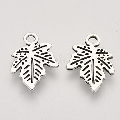 Осенняя тематика подвески из сплава в тибетском стиле&nbsp;TIBEP-T009-16AS-RS