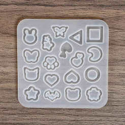 DIY звезда/сердце/цветок/кролик шейкер наполнитель силиконовые Молды зыбучие пески X-DIY-G079-03A