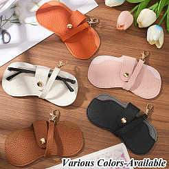 1 étui à lunettes en cuir PU&nbsp;AJEW-CN0003-24D