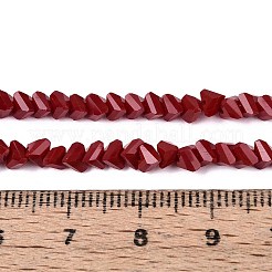 Непрозрачное стекло бисер нитей GLAA-N019-4mm-15