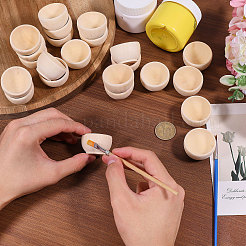 Деревянная чаша&nbsp;LS-DJEW-WH0042-113