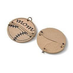 Pendentifs en bois de peuplier&nbsp;WOOD-G019-04A