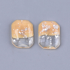 Cabochons en résine à deux tons&nbsp;LS-X-CRES-T014-06J