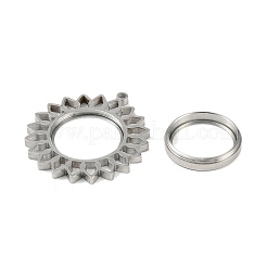 Подвески-медальоны из нержавеющей стали 304&nbsp;STAS-S132-07P-01