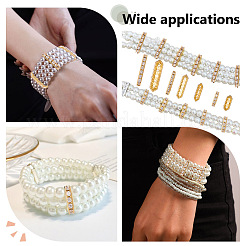 120 pz 4 stili di barre distanziatrici in lega di cristallo e strass&nbsp;FIND-ME0004-07G