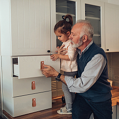 Ручка шкафа из искусственной кожи DIY-WH0258-80A