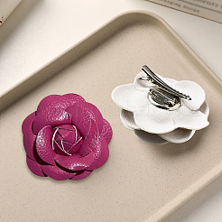 Clips de boucle de chaussure en similicuir avec clip en fer&nbsp;FIND-CL0001-92B