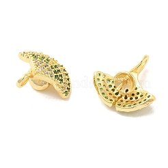 Латунный микро-паве кубический цирконий KK-Z073-33G