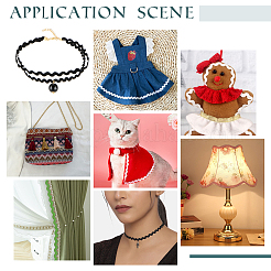 65м двухцветная полиэстеровая волнистая лента&nbsp;OCOR-AR0001-94