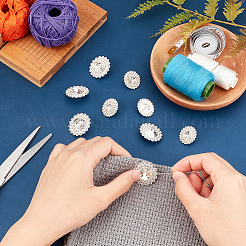 40 шт. 2 стильных 1-отверстие цинковый сплав стразы хвостовик кнопки DIY-GA0003-61