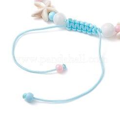 Браслеты на лодыжку из синтетической бирюзы&nbsp;AJEW-AN00765