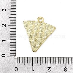 食品合金エナメルペンダント  ライトゴールド  ピザ  23x20.5x1.5mm  穴：1.8mm&nbsp;ENAM-I065-03LG-01