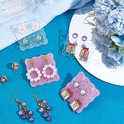 30шт. 2-х цветная акриловая демонстрационная доска для сережек&nbsp;EDIS-PH0001-95