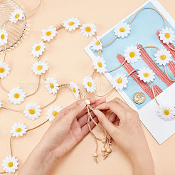 Ткань подсолнух хиппи повязка на голову цветочная корона&nbsp;OHAR-WH0011-12D