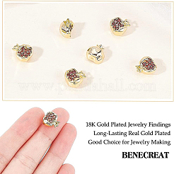 Латунные подвески из шоколада с микропаве и кубическим цирконием&nbsp;KK-BC0009-05