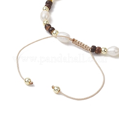 Регулируемые плетеные браслеты из нейлоновой нити для женщин BJEW-JB11661